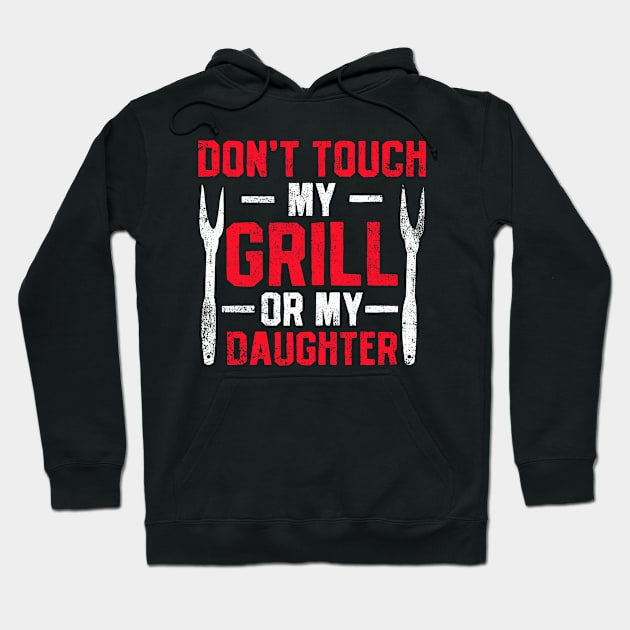 Grilling Dad Daddy BBQ Hoodie by CreativeGiftShop